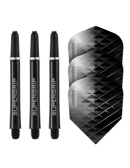 Harrows twin pack shafty supergrip + piórka atomic