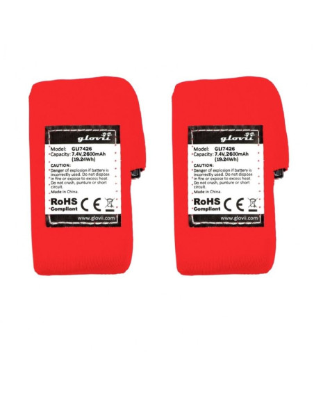 Glovii ogrzewany zestaw bielizny termoaktywnej bluza i spodnie, rozmiar l, czarny, baterie i ładowarka w zestawie, gxbl