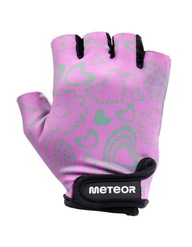 Rękawiczki rowerowe meteor flower jr