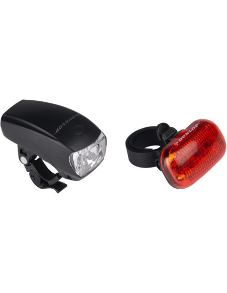 Zestaw lampek rowerowych dunlop led