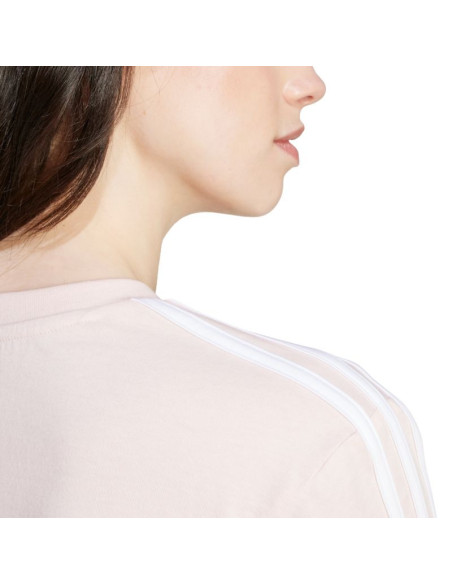 Koszulka adidas essentials 3-stripes single jersey crop top w