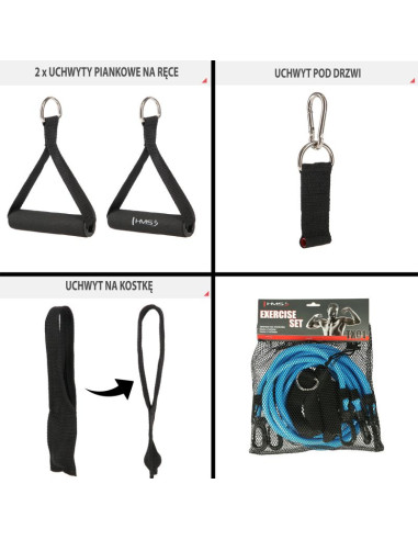 Zestaw do ćwiczeń siłowych hms