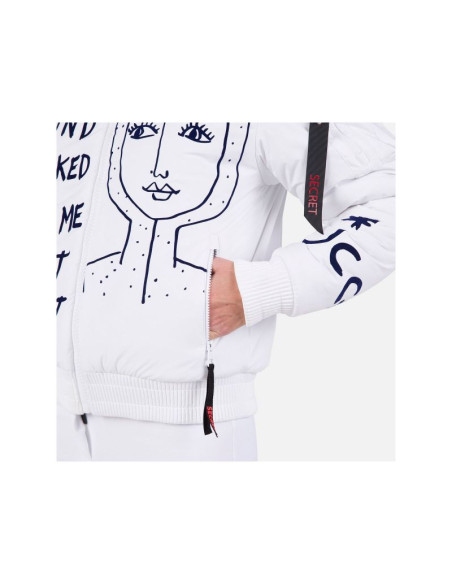 Kurtka rossignol w yety fleecy bomber jkt biały