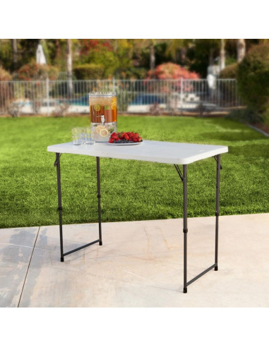 Stół składany w pół 122 cm o regulowanej wysokości 4428