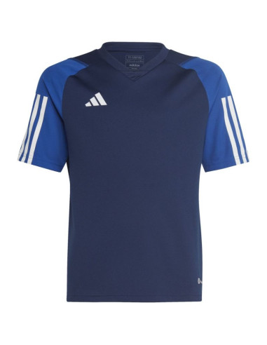 Koszulka dla dzieci adidas tiro 23 competition jersey granatowa hk7639