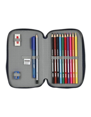 Piórnik z wyposażeniem fc barcelona double filled pencil case 28 pcs