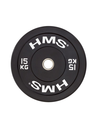 Talerz olimpijski hms black bumper 15 kg bbr15