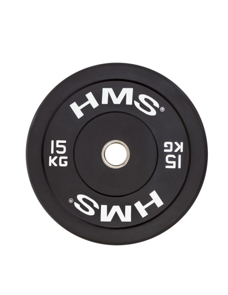 Talerz olimpijski hms black bumper 15 kg bbr15