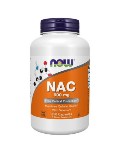 Now Foods Nac - N-Acetylo-L-Cysteina 600 Mg (250 Kaps.)