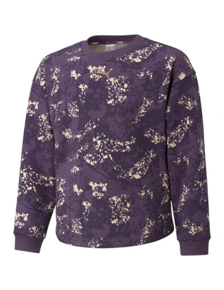 Bluza puma alpha aop crew fl jr 589241