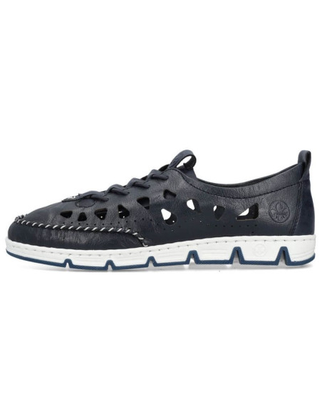 Skórzane półbuty ażurowe rieker w rkr652