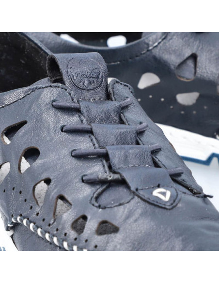 Skórzane półbuty ażurowe rieker w rkr652