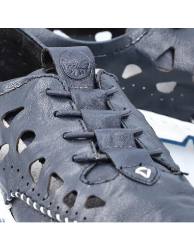 Skórzane półbuty ażurowe rieker w rkr652