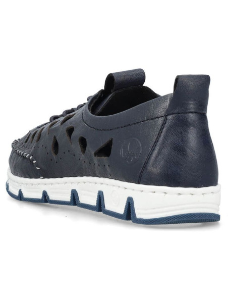 Skórzane półbuty ażurowe rieker w rkr652