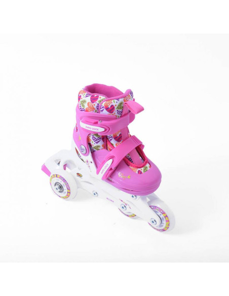 Wrotki smj sport hearts 2w1 + rolki regulowane hs