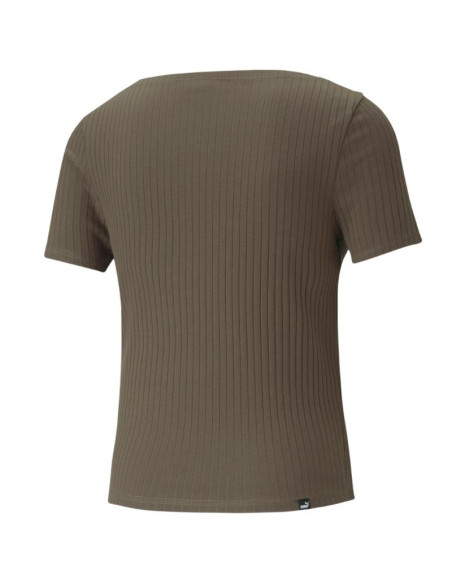Koszulka puma her ribbed slim tee grape leaf w 531917