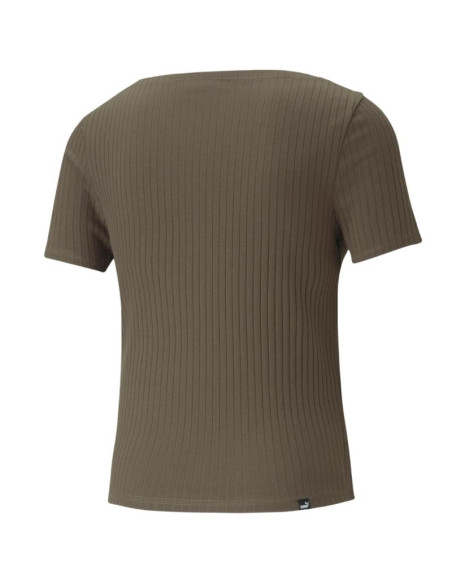 Koszulka puma her ribbed slim tee grape leaf w 531917