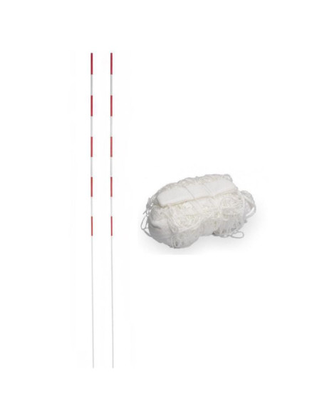 Siatka do siatkówki biała z antenkami netex