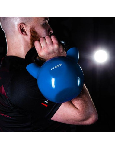 Kettlebell żeliwny blue hms knv