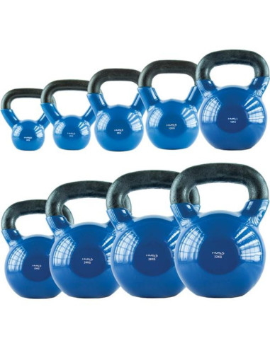 Kettlebell żeliwny blue hms knv
