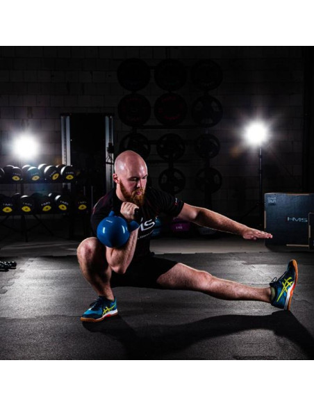 Kettlebell żeliwny blue hms knv