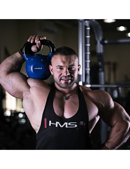 Kettlebell żeliwny blue hms knv