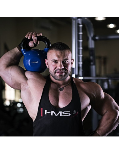 Kettlebell żeliwny blue hms knv