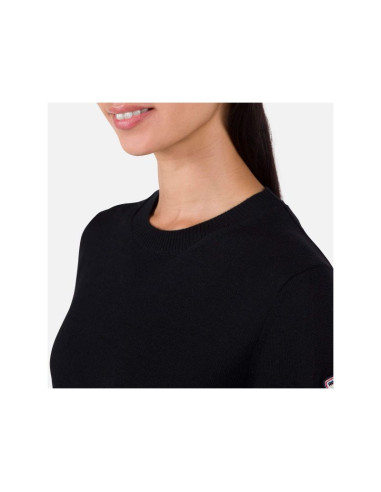 Sweter rossignol w corporate crew neck czarny