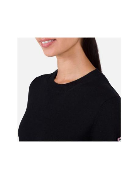 Sweter rossignol w corporate crew neck czarny
