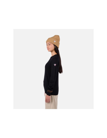 Sweter rossignol w corporate crew neck czarny