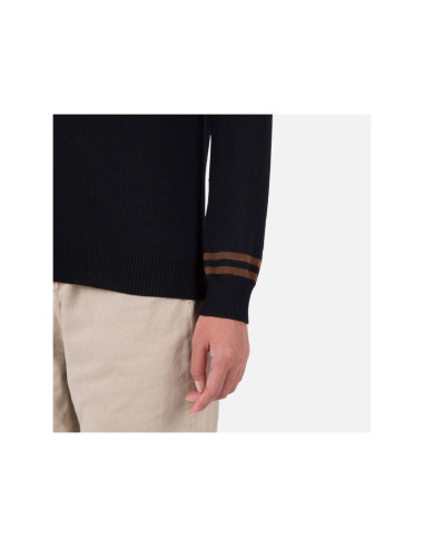 Sweter rossignol w corporate crew neck czarny