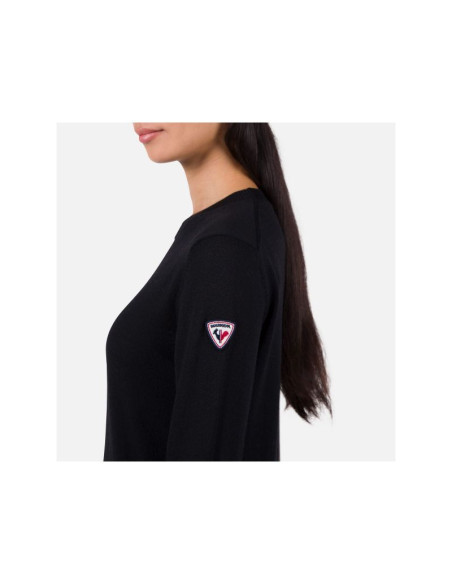 Sweter rossignol w corporate crew neck czarny