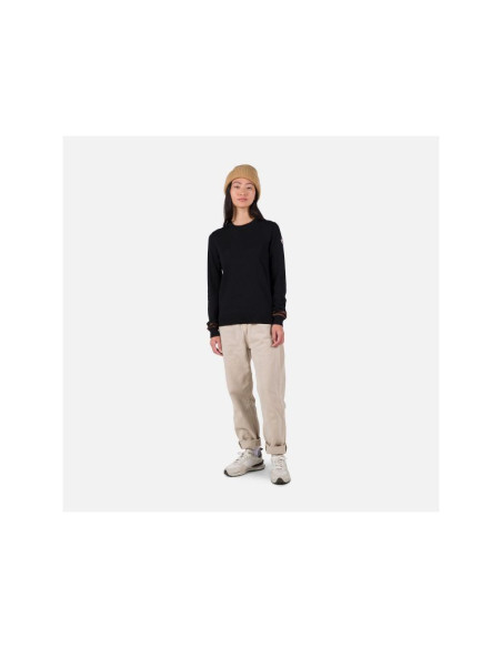 Sweter rossignol w corporate crew neck czarny