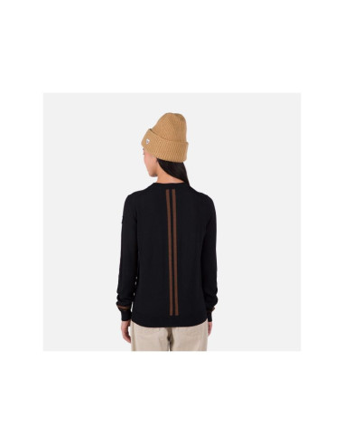 Sweter rossignol w corporate crew neck czarny
