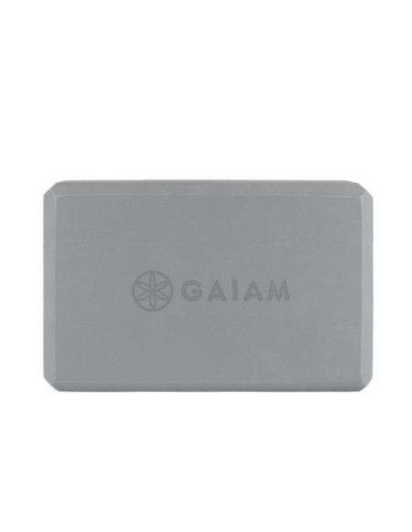 Kostka do jogi z pianki szara