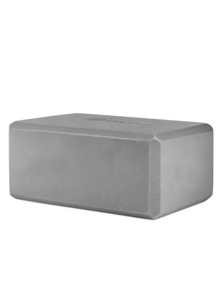 Kostka do jogi z pianki szara