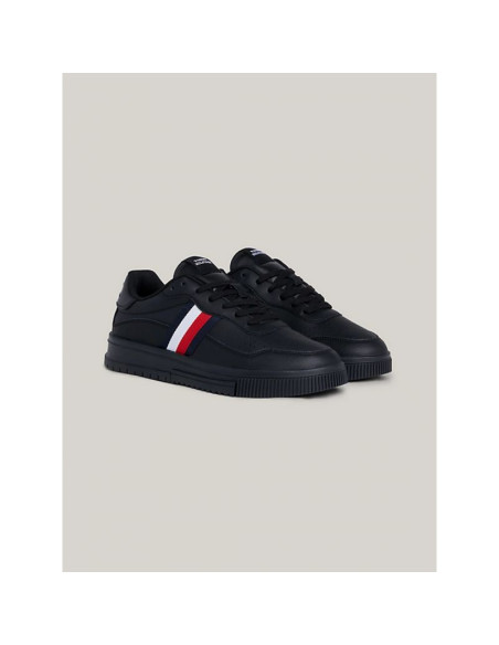 Buty tommy hilfiger supercup leather stripes m