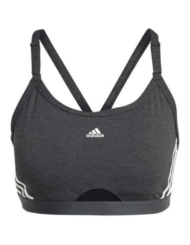 Stanik sportowy adidas aeroreact training light-support 3-stripes bra w