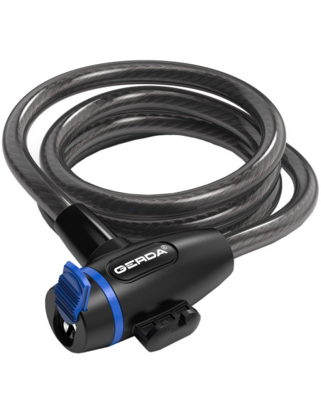 Zapięcie rowerowe gerda linka, korpus okrągły, osłona klucza flex