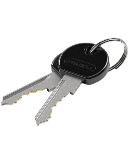 Zapięcie rowerowe gerda linka, korpus okrągły, osłona klucza flex