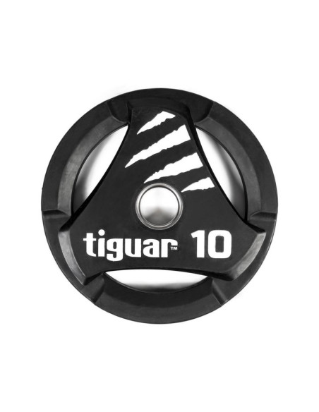 Talerz olimpijski tiguar pu 10 kg ti