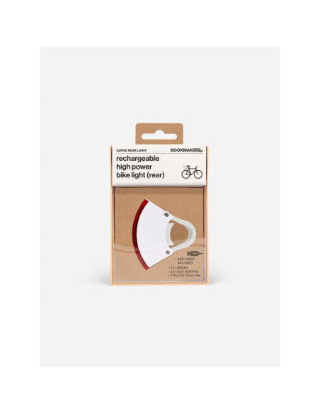 Lampka rowerowa bookman curve rear light 37lm