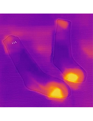 Skarpetki z ogrzewaniem glovii gq2m (35, 36, 37, 38, 39, 40, m  kolor czarny)