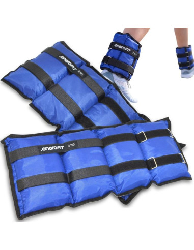 Obciążenie na przeguby niebieskie 4kg (2x2kg) enero fit