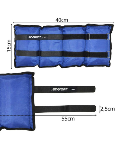 Obciążenie na przeguby niebieskie 4kg (2x2kg) enero fit