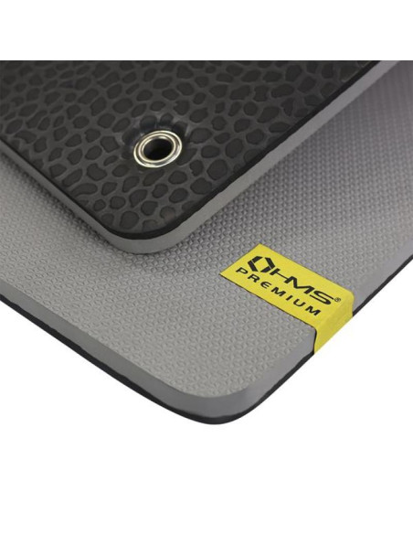 Mata fitness klubowa z otworami hms premium mfk02 grey-black