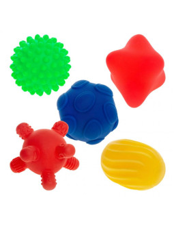 Piłki sensoryczne kształty 5 szt. am tullo kolorowe 420 2