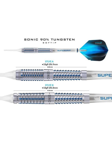 Rzutki harrows sonic 90% softip