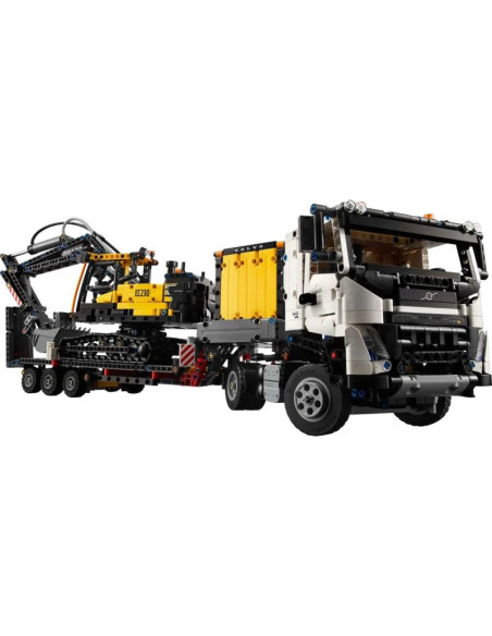 Lego technic 42175 ciężarówka volvo fmx i koparka ec230 electric
