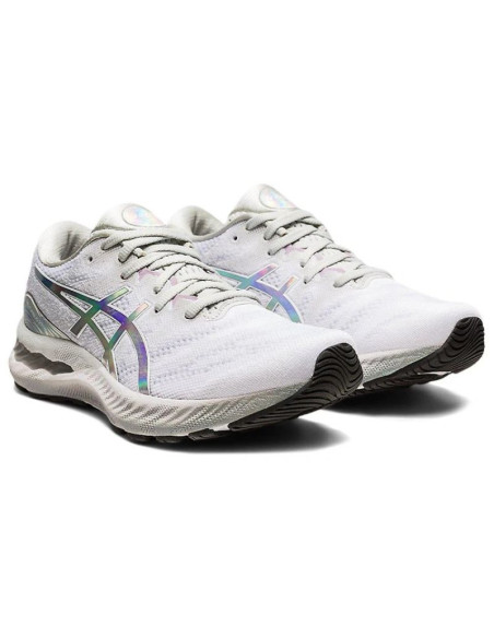 Asics gel-nimbus 23 platinum glacier grey/white (1012b132-020)